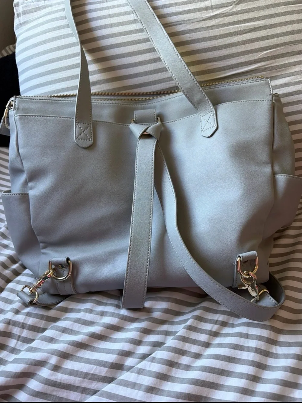 Women's Light Gray Tote Bag